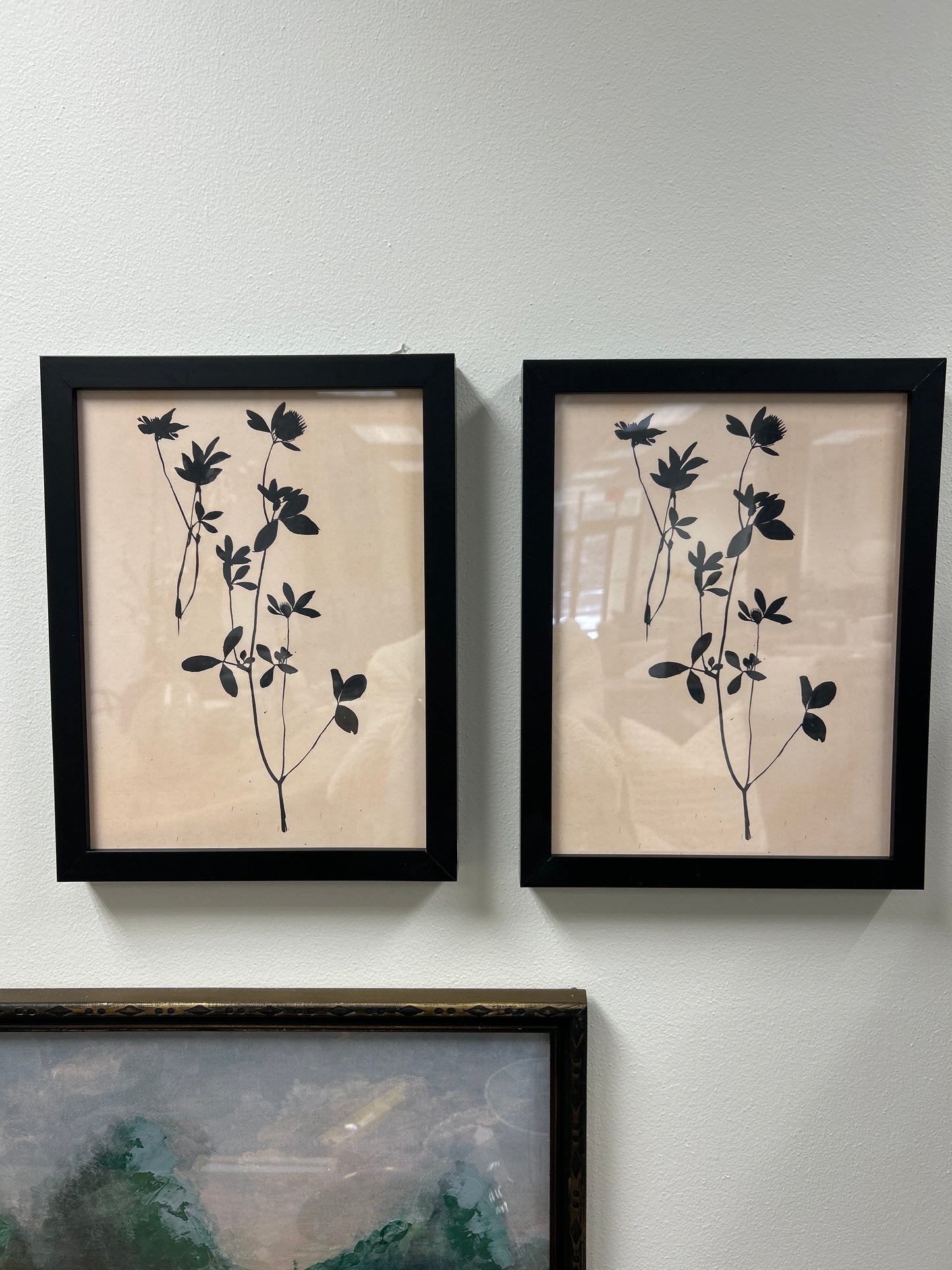 Black Flower Framed