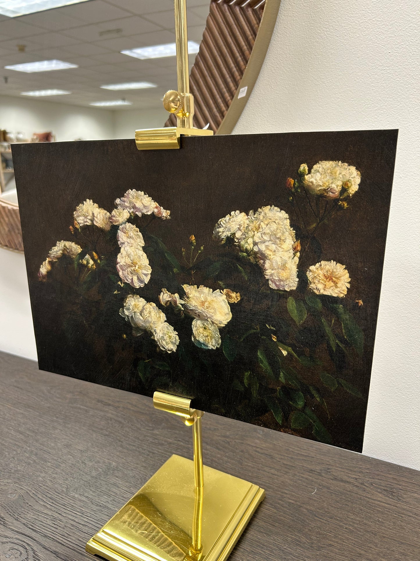 White Flower Artist Board