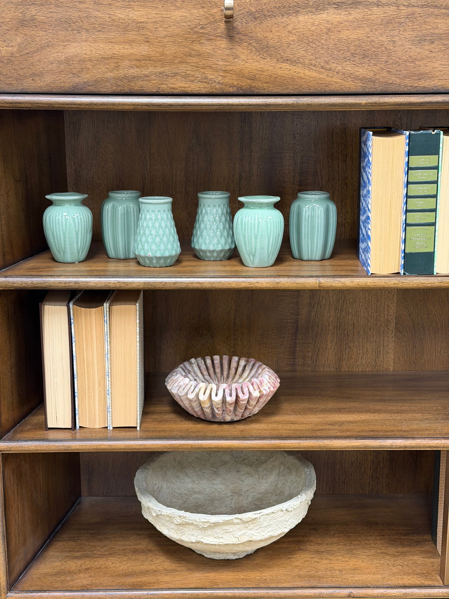 Marble Fluted Dish, Pink
