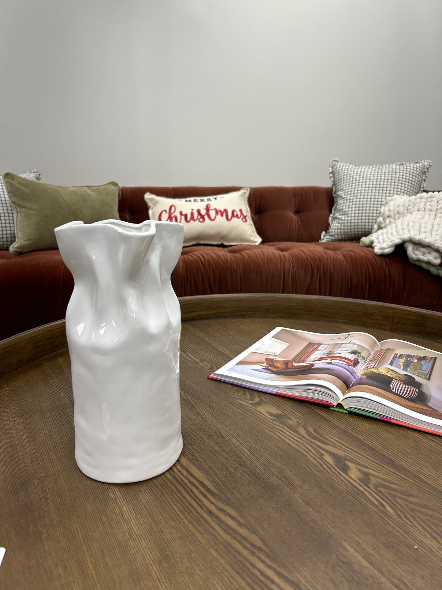 Cinched Ceramic Vase