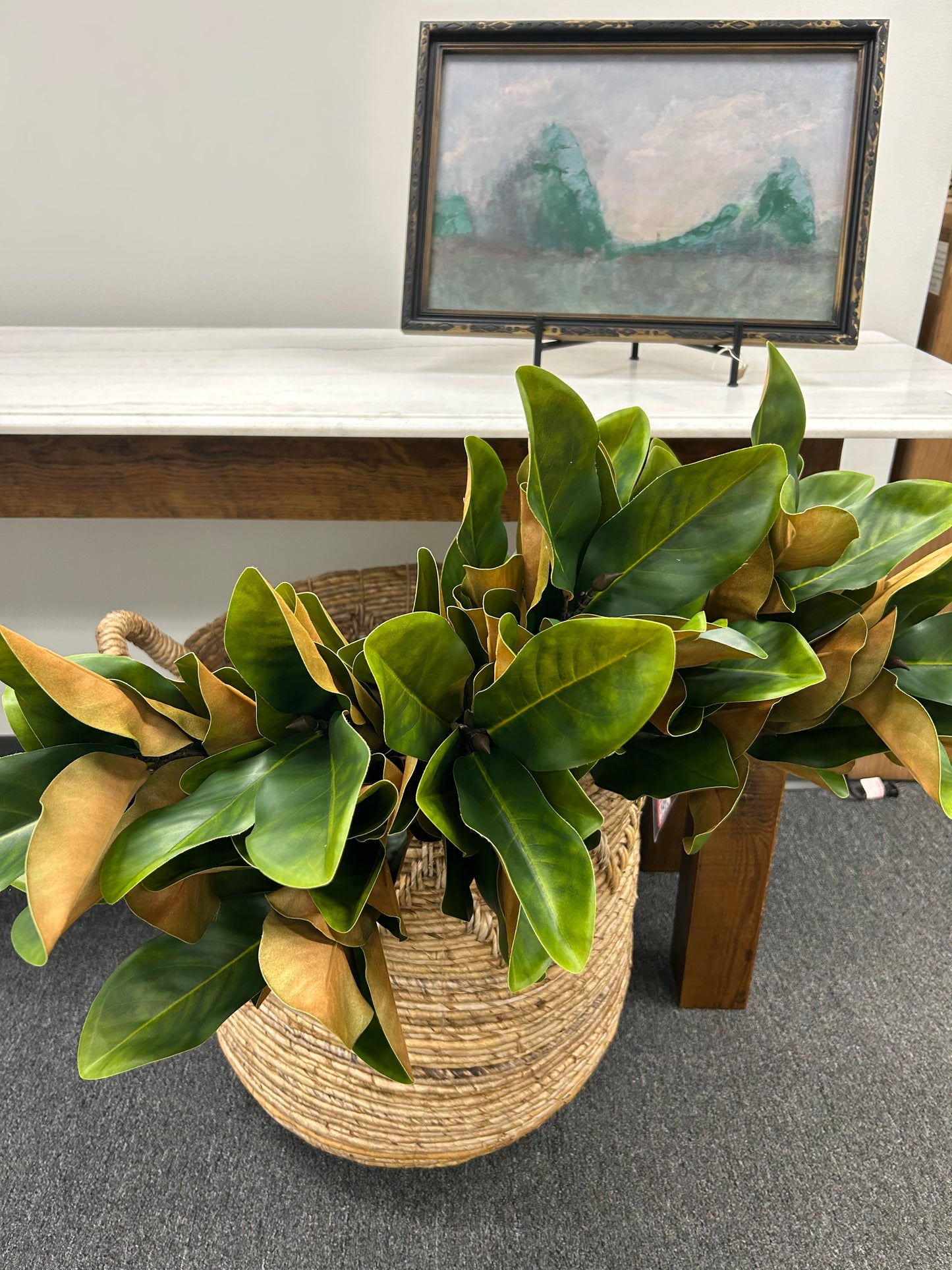 ARTIFICIAL MAGNOLIA LEAVES SPRAY