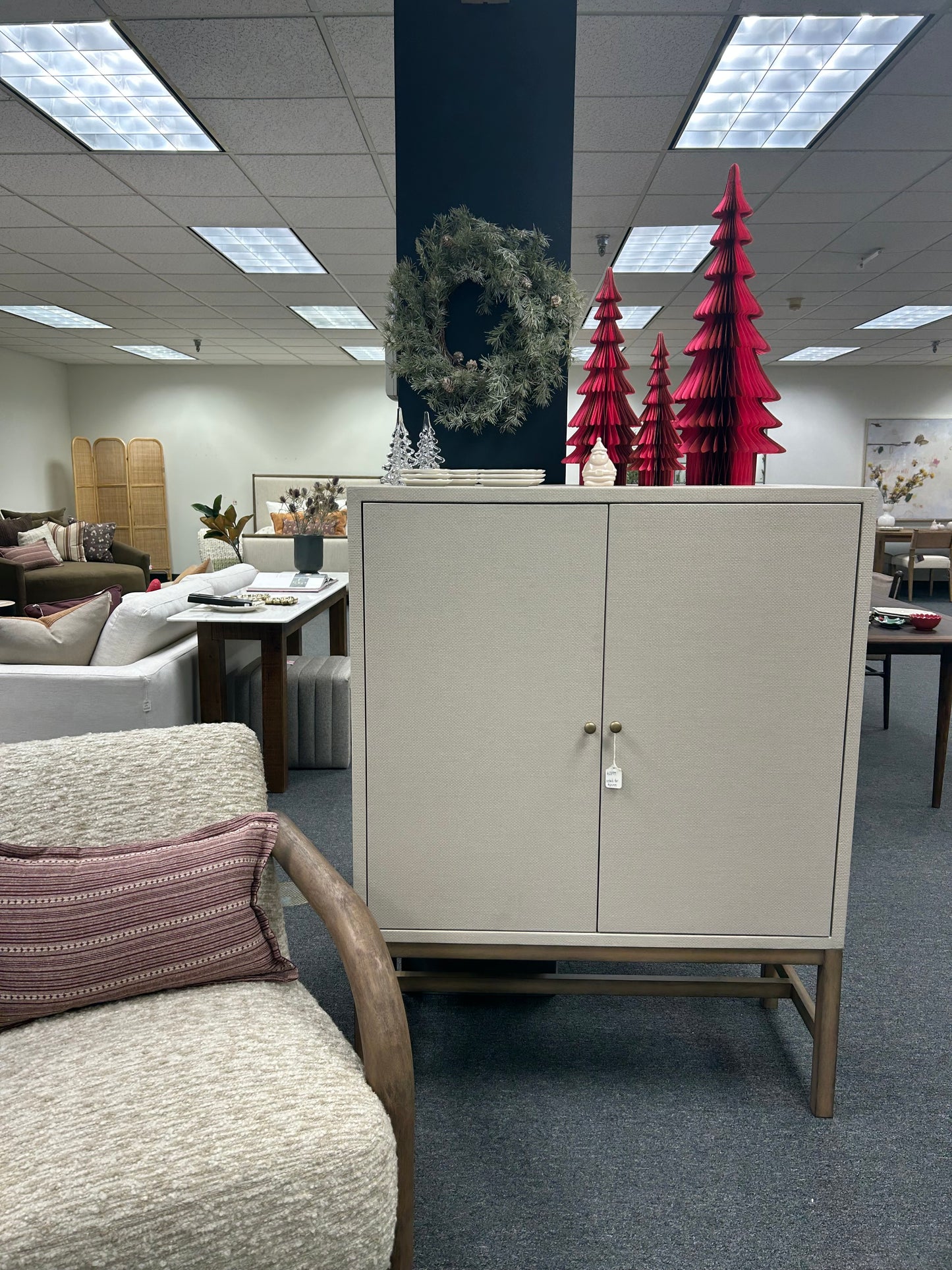 Handmade Recycled Paper Folding Honeycomb Tree, Pink & Red- Small