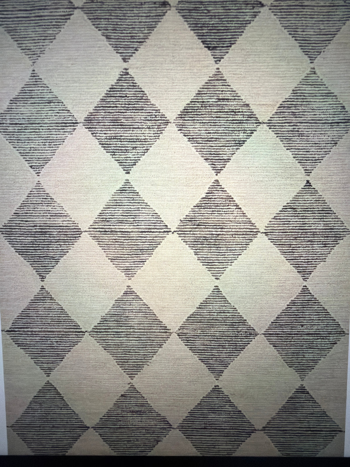 Beige charcoal rug