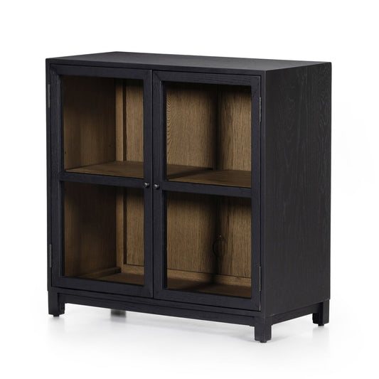 LIEE SMALL CABINET-DRIFTED MATTE BLACK