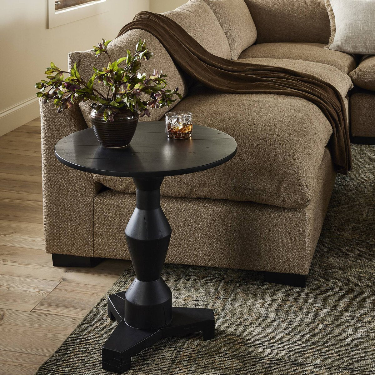 RIVI END TABLE-DARK RECLAIMED