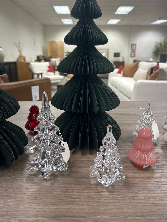 Glass Christmas Tree, Clear- Small