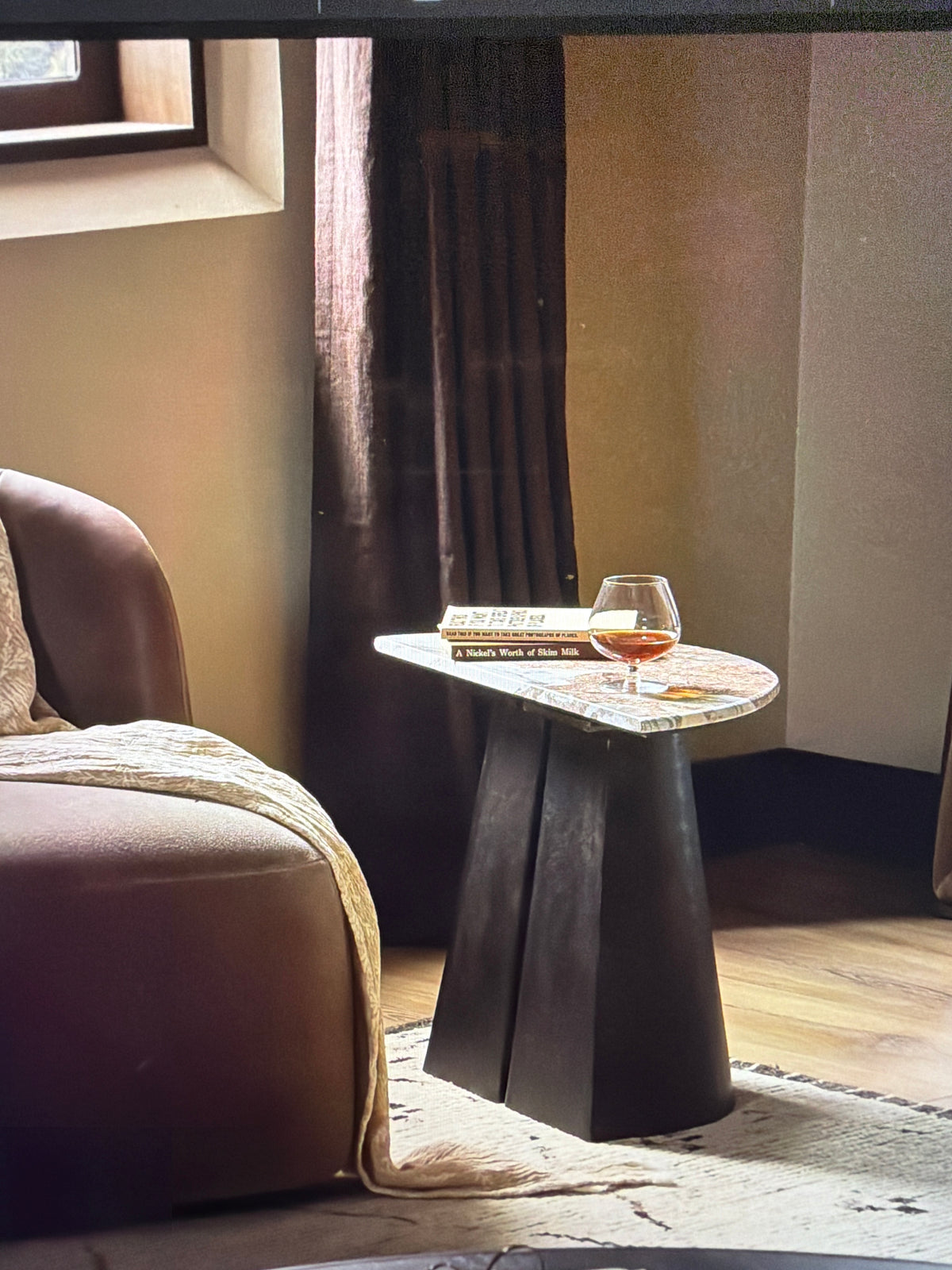 Tina marble end table