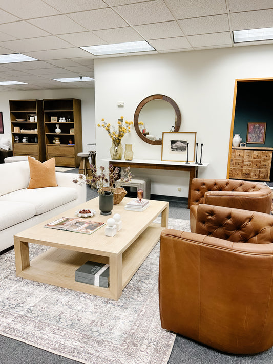 Haley Leather swivel chair