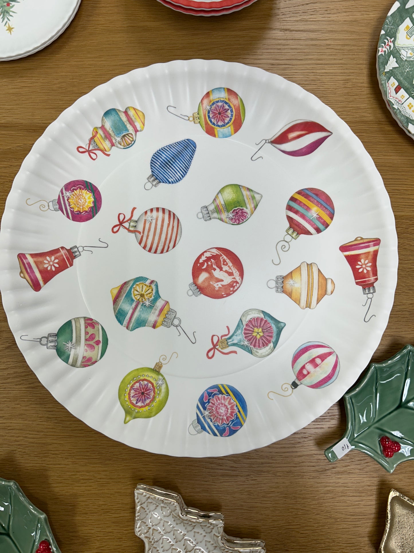 Ornaments Melamine Platter- 16"