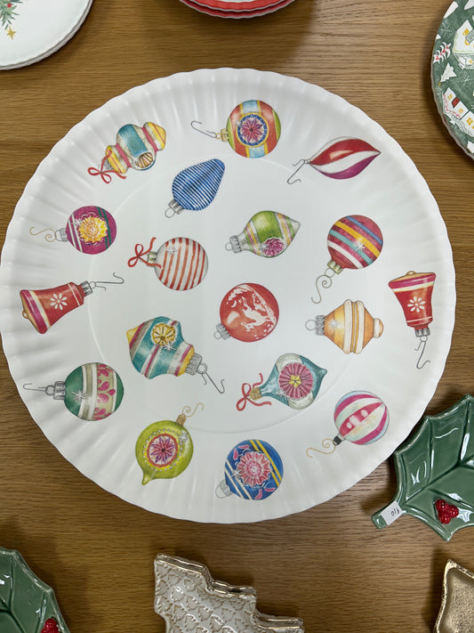 Ornaments Melamine Platter- 16"