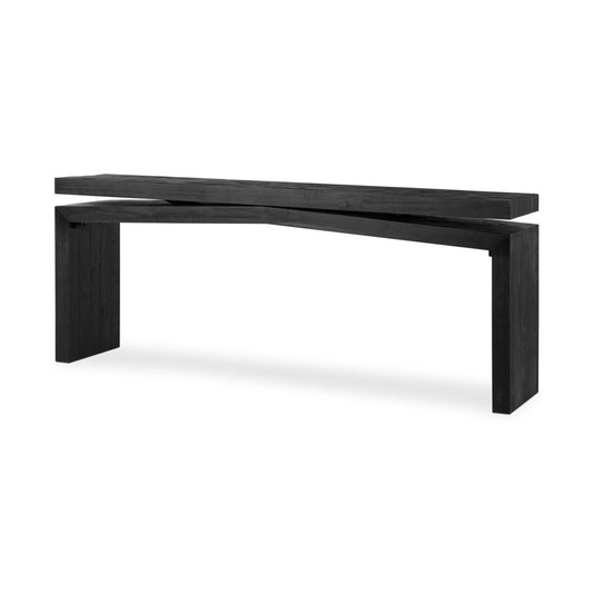Matt black console