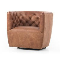 Haley Leather swivel chair