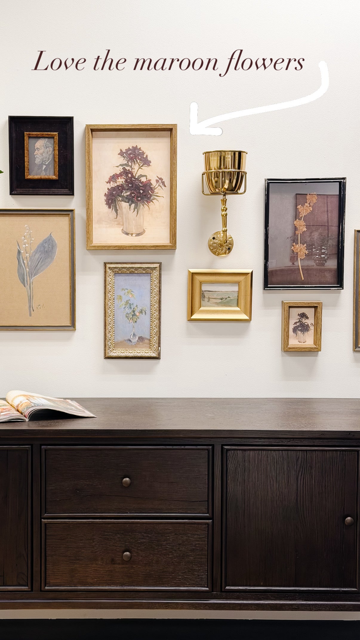 Maroon Flowers- Small