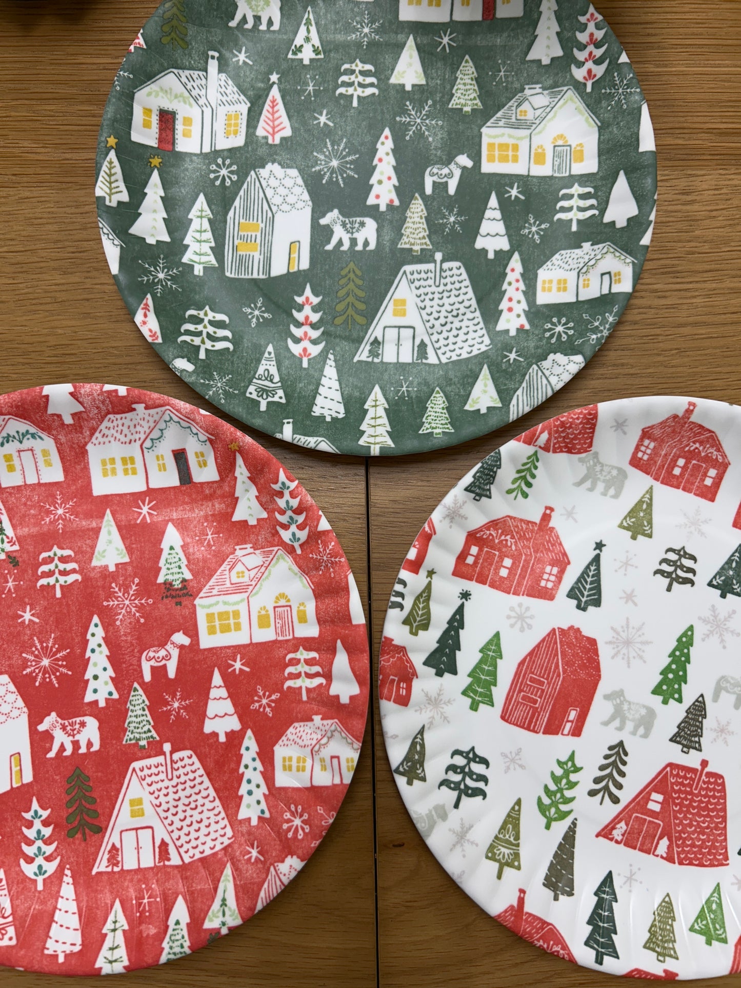 Holiday Plate Melamine- 9"