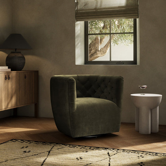 Haley Green Swivel Chair