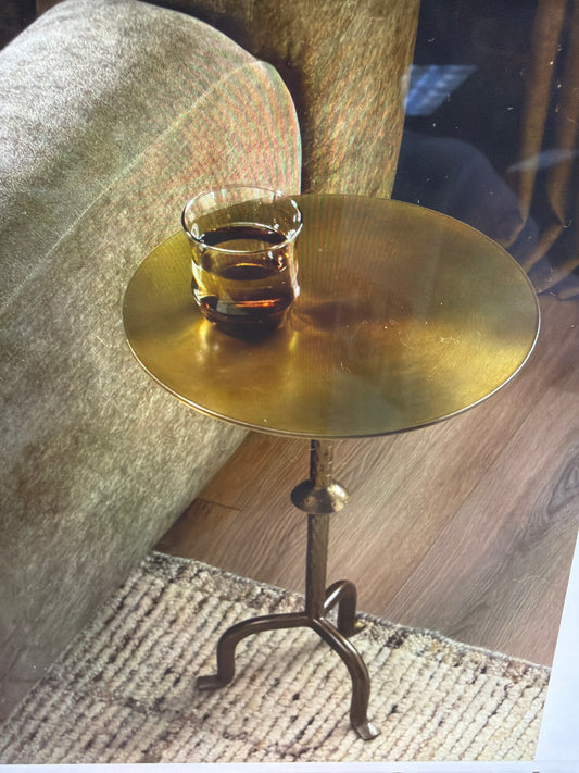 Josie End Table - brass