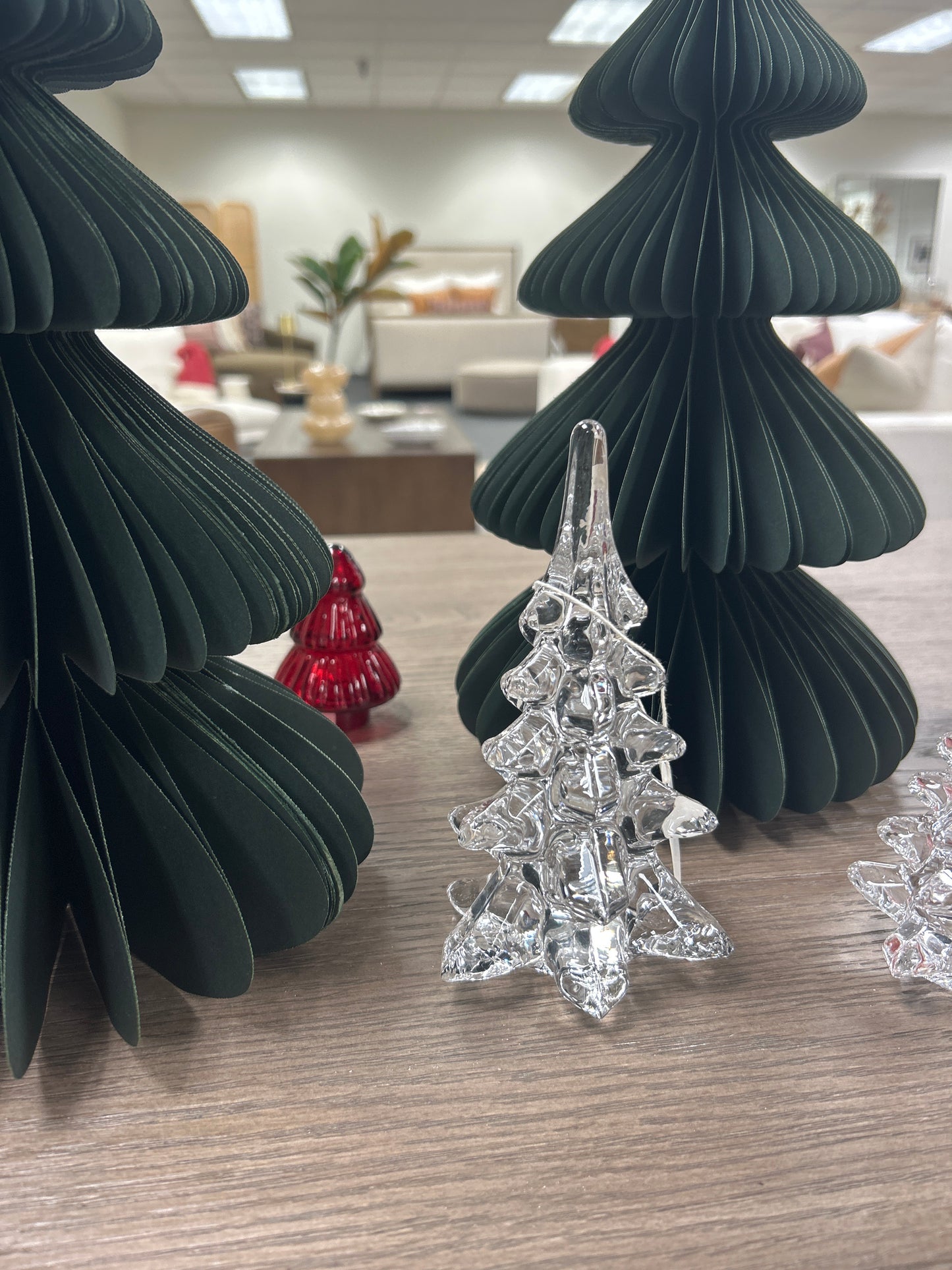 Glass Christmas Tree, Clear- Large