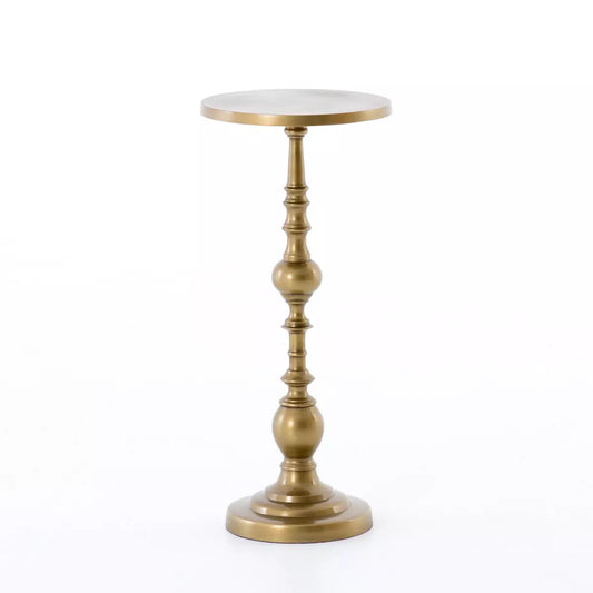 CAL END TABLE-ANTIQUE BRASS