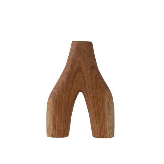 Arched Wood Vase