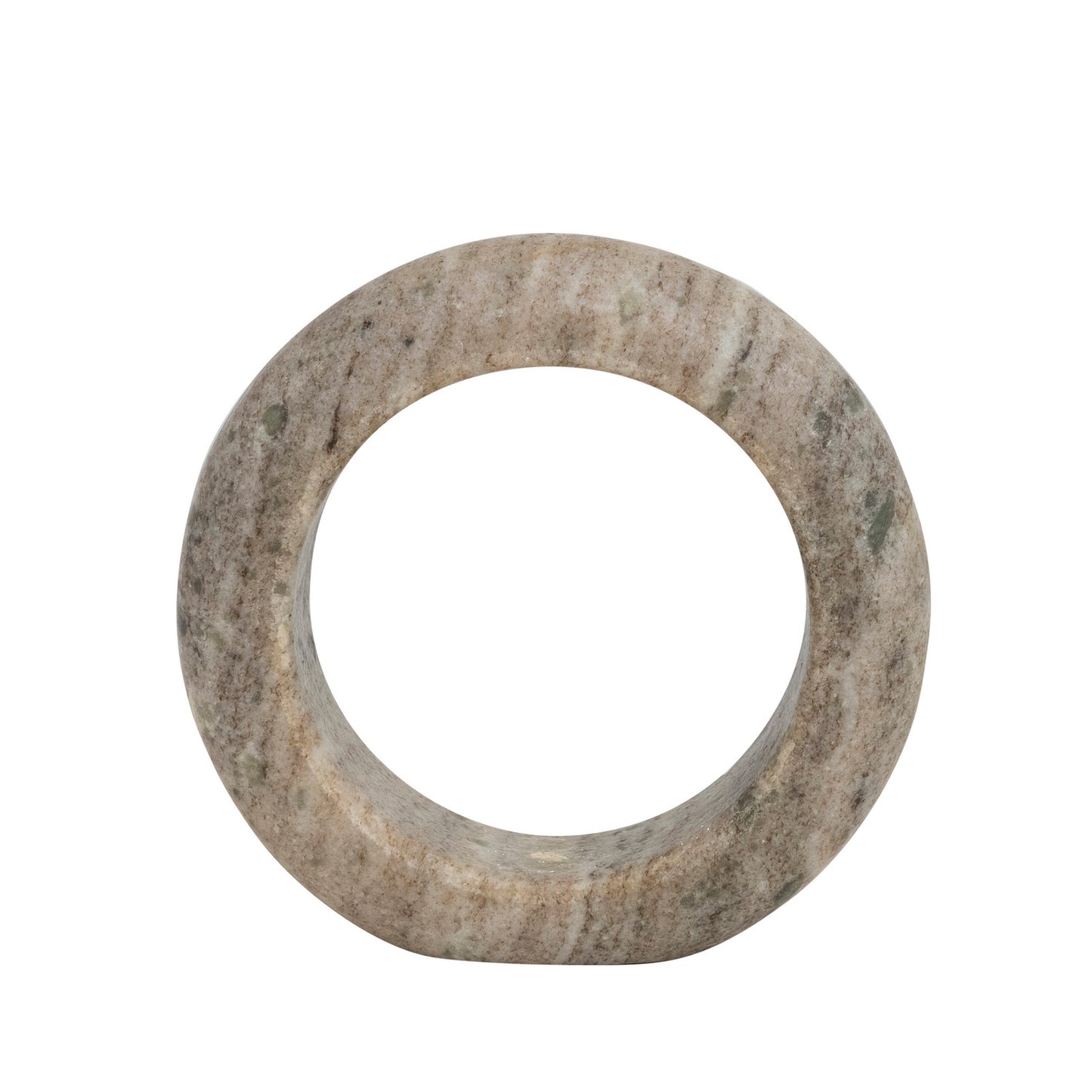 Marble Circle Incense Holder, Beige