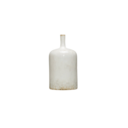 Stoneware Vase with Glaze- Medium