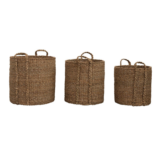 Woven Baskets with Handles- Small