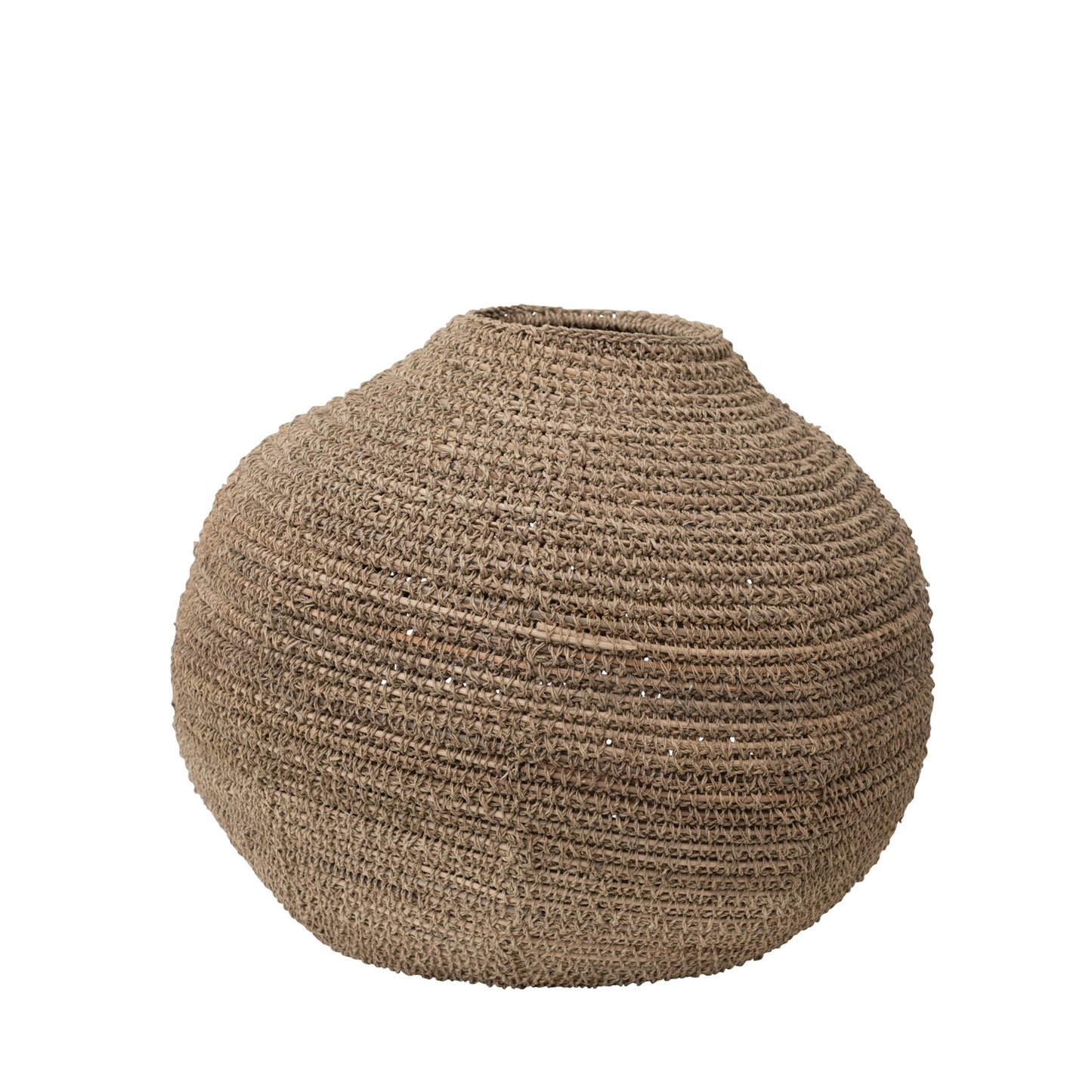 Decorative Hand-Woven Rattan Basket- Large