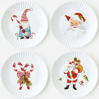 Christmas appetizer plates