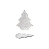 Stoneware Tree Shaped Plate with Trees