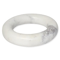 Med. White Marble Round Disc 8”Dia - White