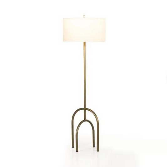 Arc Antique Brass Floor Lamp