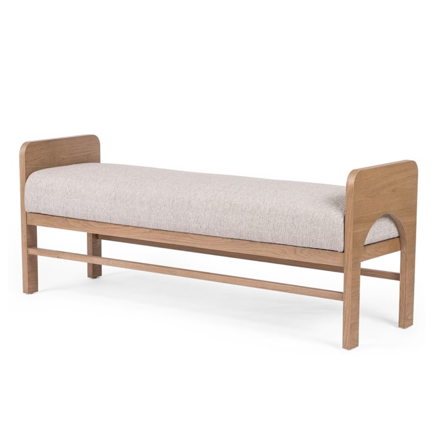 Jeanna Zuri Pewter Accent Bench