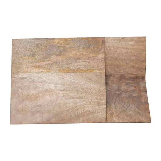 Mango Wood Cutting Board with Catch All Area